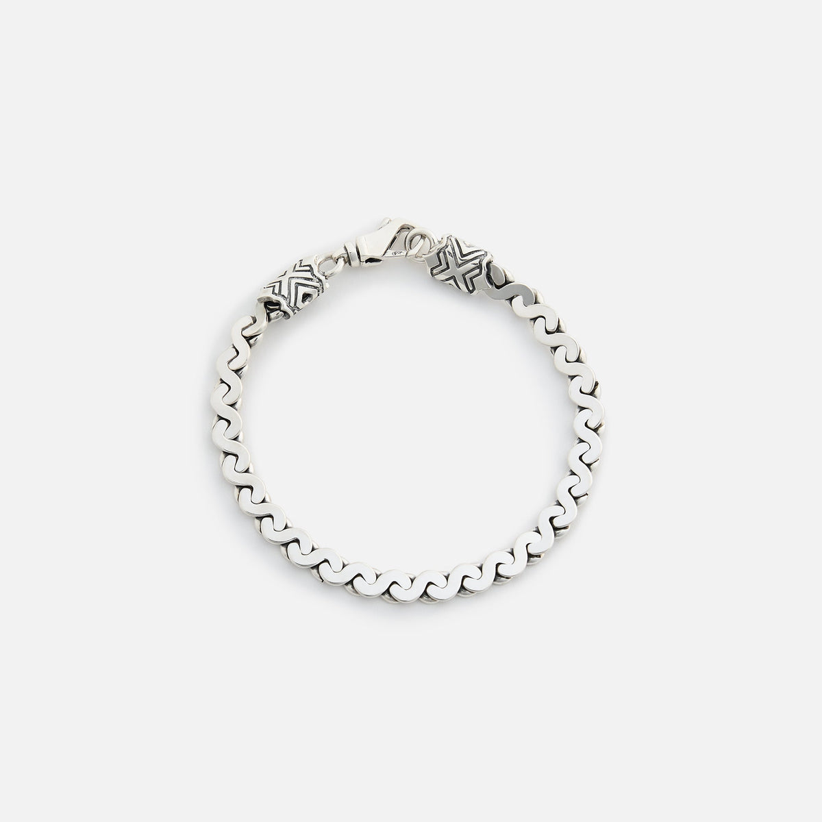 Emanuele Bicocchi Infinity Loop S-link Chain Bracelet (Large) - Silver | Kith Silver