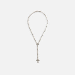 Emanuele Bicocchi Beaded Chain Rosary Necklace - Silver | Kith Silver