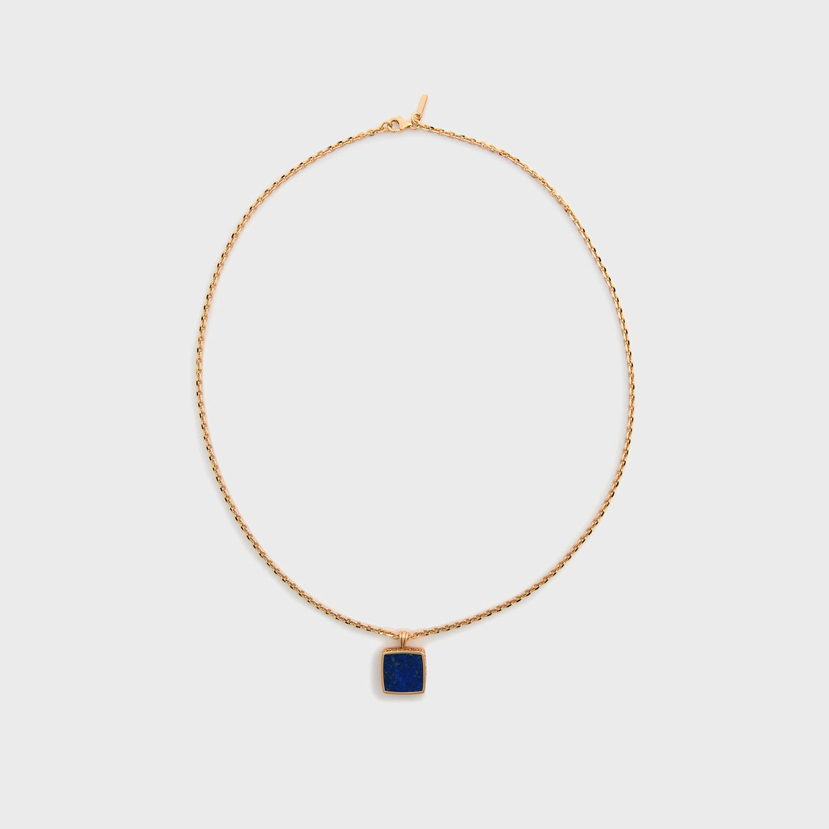Emanuele Bicocchi Gold Square Lapis Amulet Necklace - Gold | Kith Gold