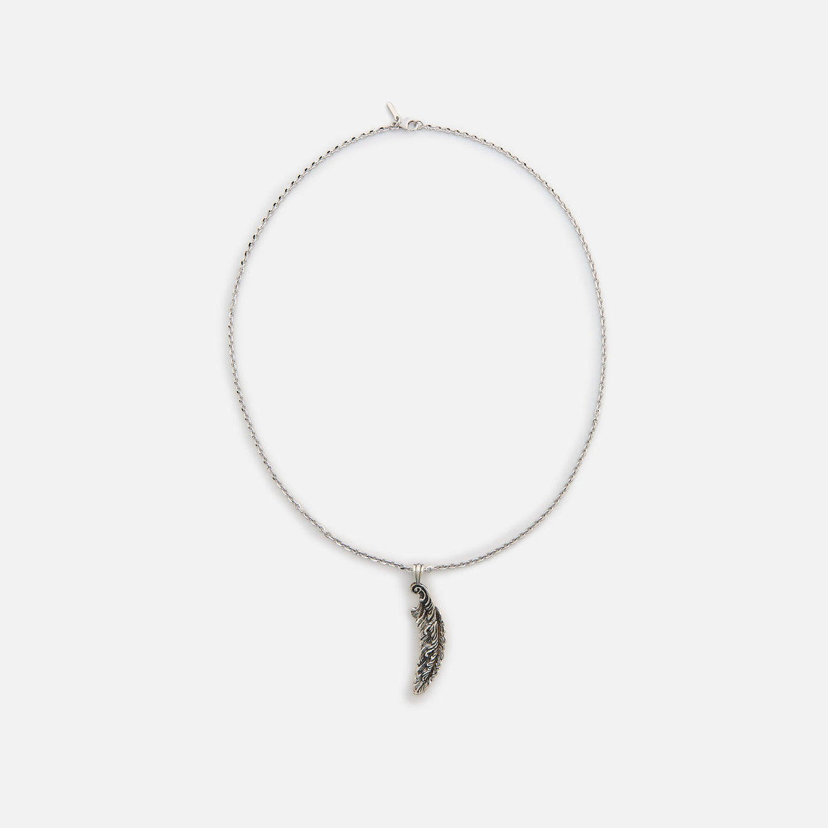 Emanuele Bicocchi Feather Pendant Necklace - Silver | Kith Silver