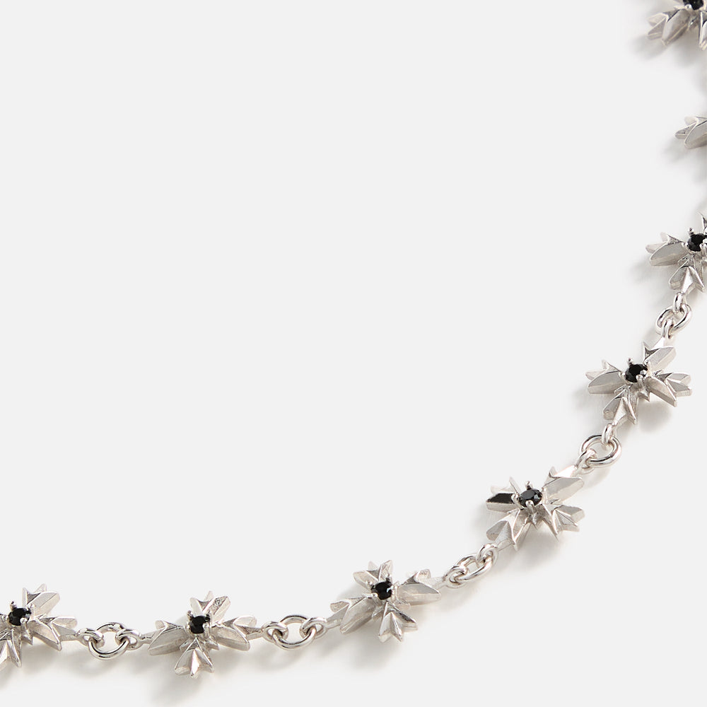 Emanuele Bicocchi Black Zirconia Crest Necklace - Silver | Kith Silver