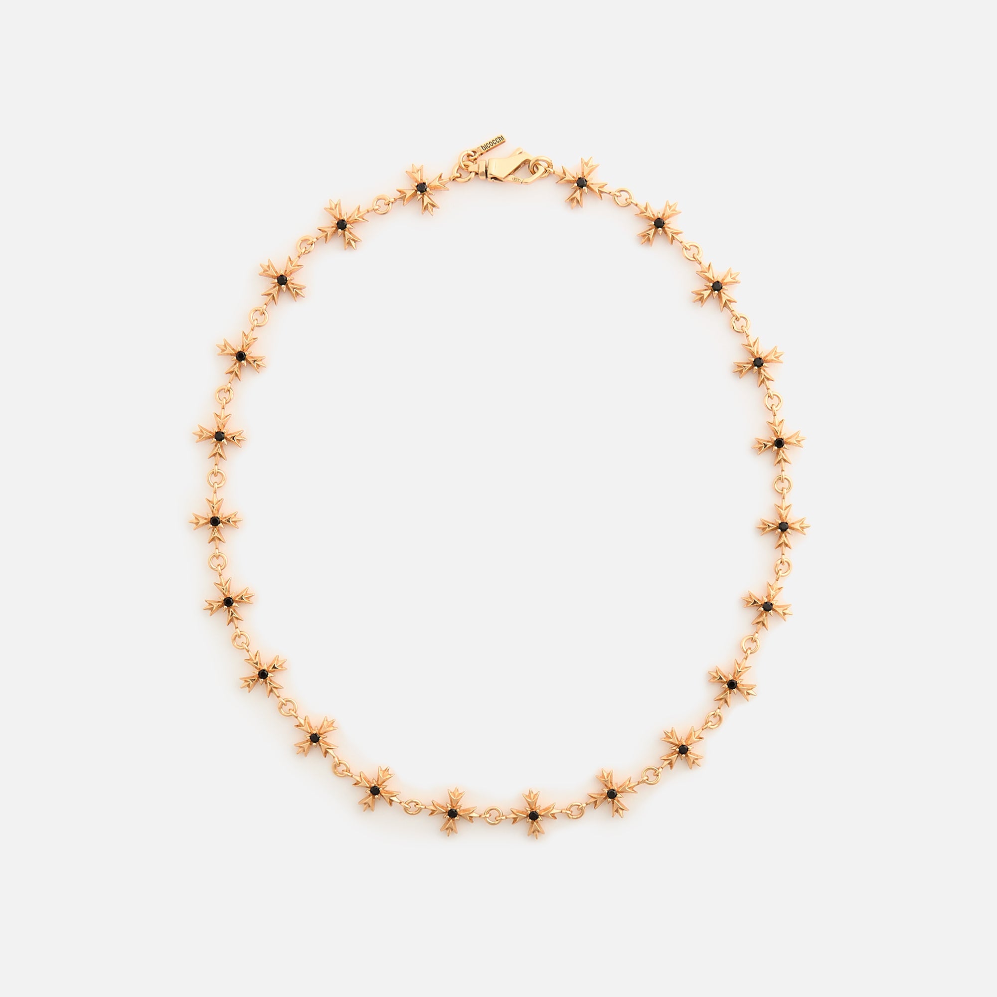 Emanuele Bicocchi Black Zirconia Crest Necklace - Gold | Kith Gold