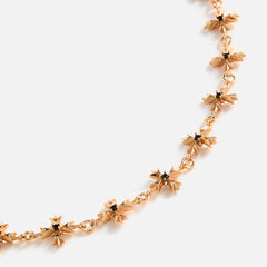 Emanuele Bicocchi Black Zirconia Crest Necklace - Gold | Kith Gold