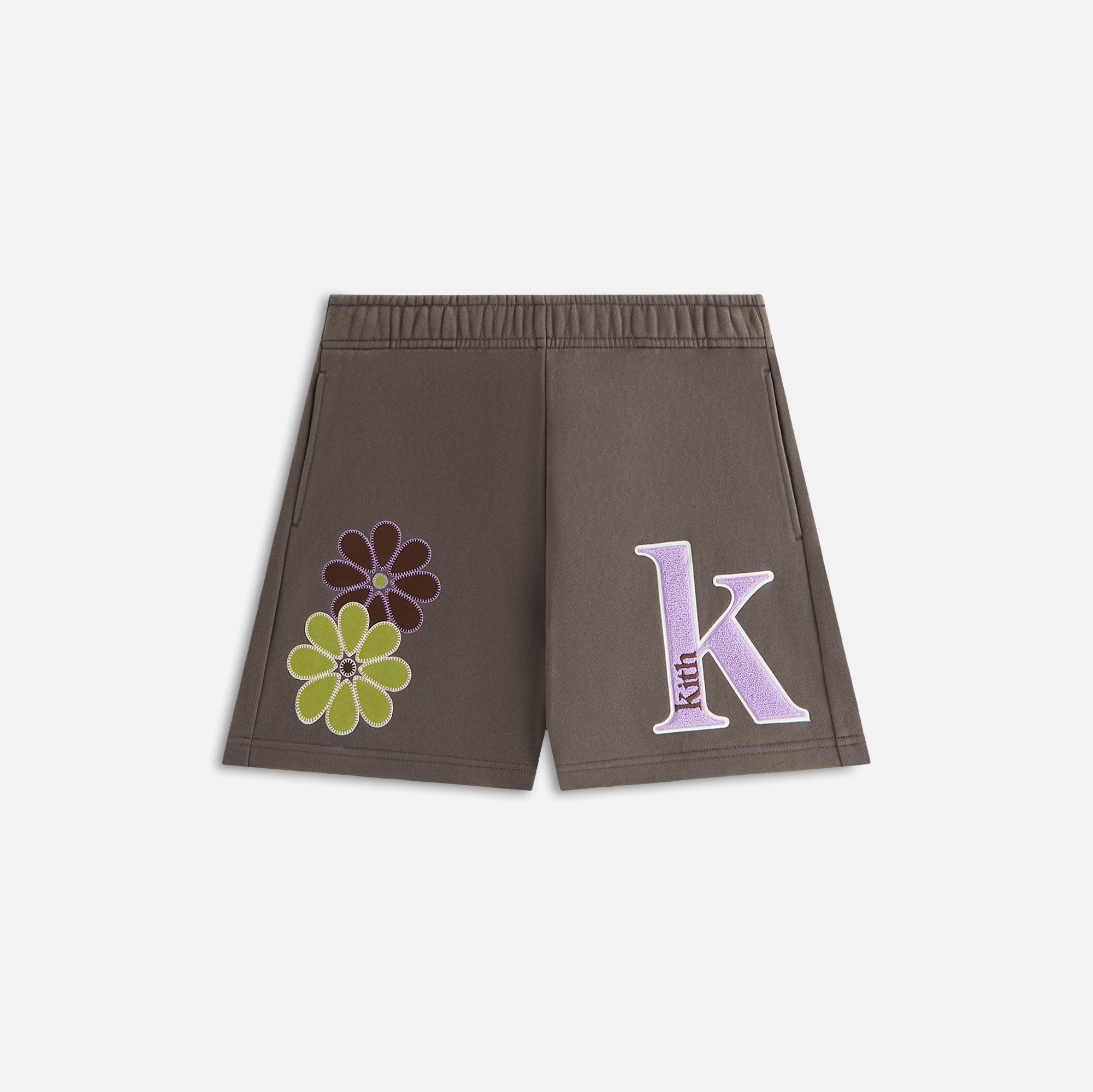 Kith Women Rayne Floral Sweatshort - Hematite | Kith Hematite