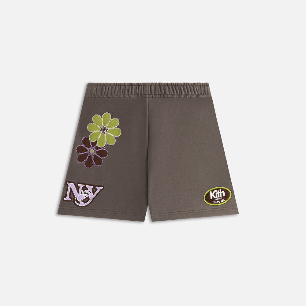 Kith Women Rayne Floral Sweatshort - Hematite | Kith Hematite