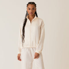 Kith Women Wrenley Crest Track Jacket - Whisper | Kith Whisper