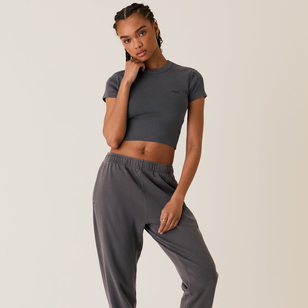Kith Women Mulberry II Tee - Hematite | Kith Hematite