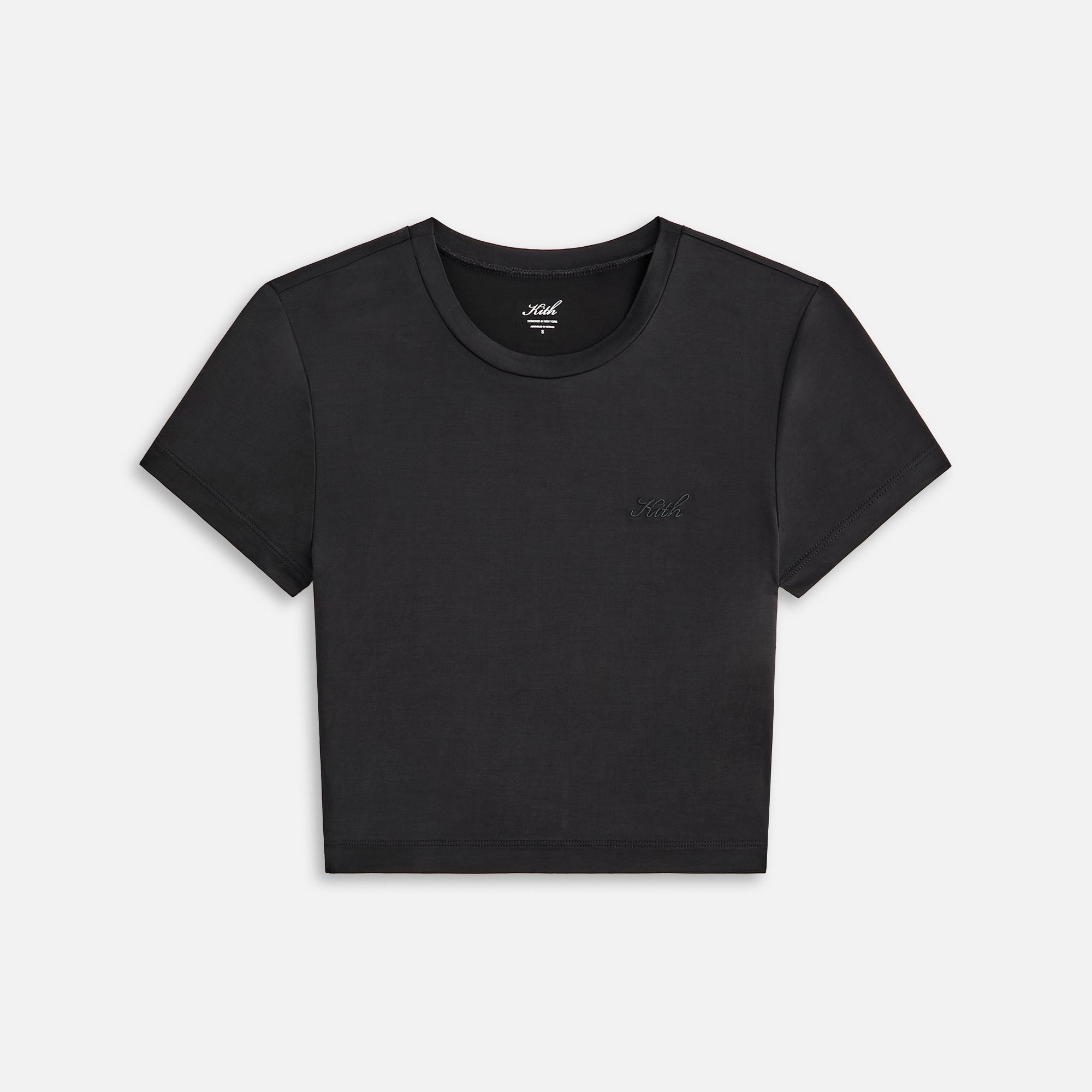 Kith Women Mulberry III Cupro Tee - Black | Kith Black