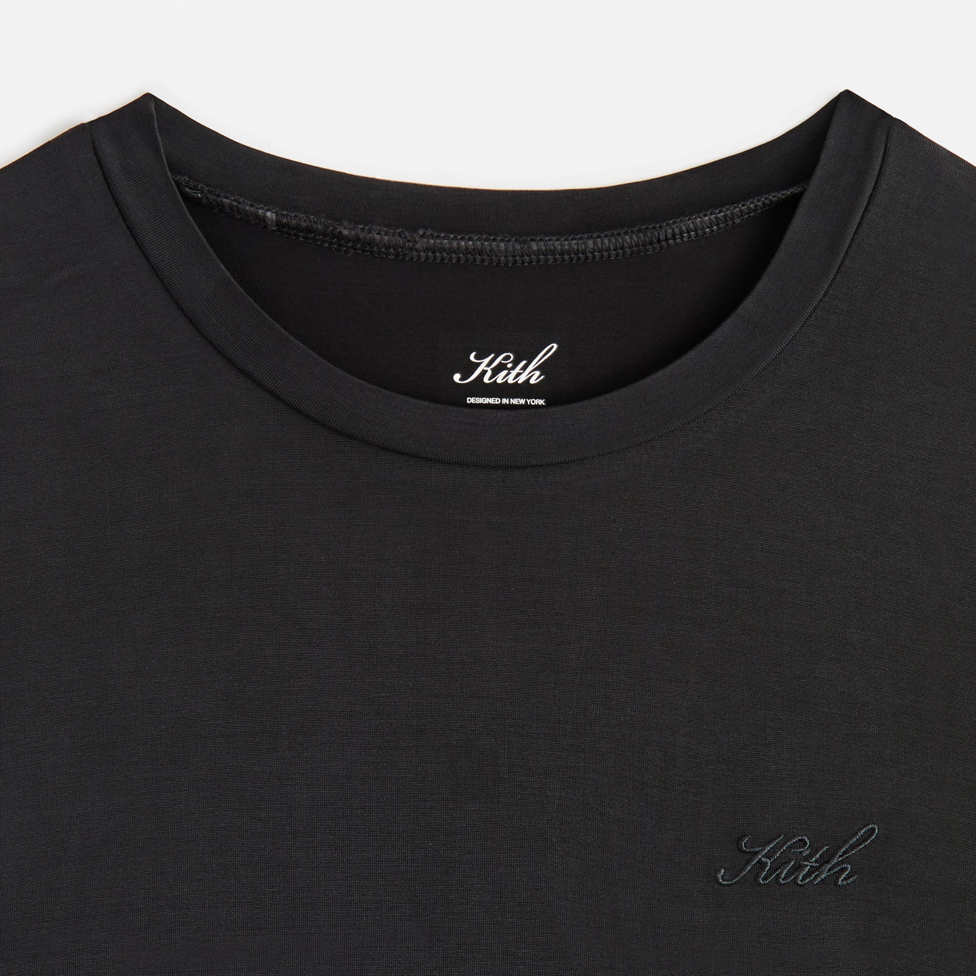 Kith Women Mulberry III Cupro Tee - Black | Kith Black