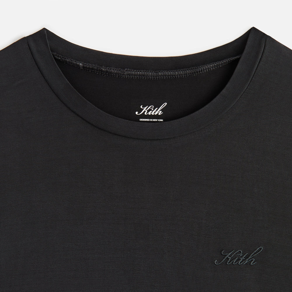 Kith Women Mulberry III Cupro Tee - Black | Kith Black