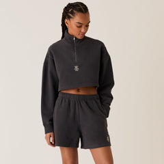 Kith Women Vesper Sueded Quarter Zip - Gotham | Kith Gotham