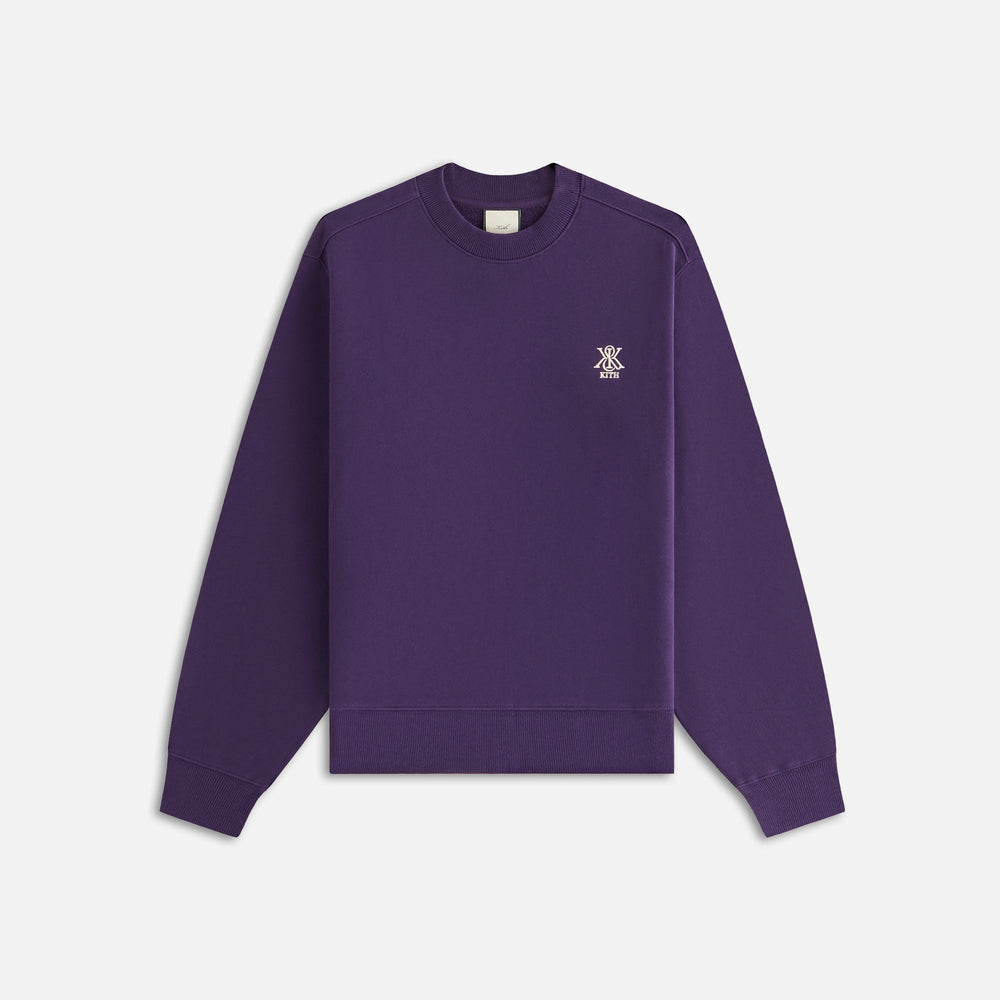 Kith Women Asher Crest Crewneck - Nightshade | Kith Nightshade