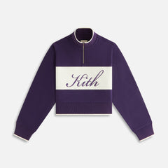Kith Women Hunter II Script Quarter Zip - Nightshade | Kith Nightshade