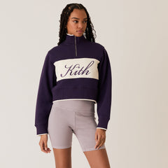 Kith Women Hunter II Script Quarter Zip - Nightshade | Kith Nightshade