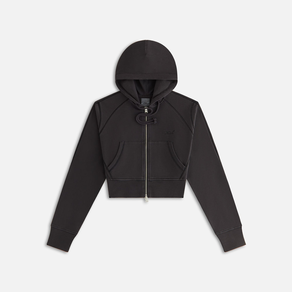 Kith Women Davin Cropped Hoodie - Black | Kith Black