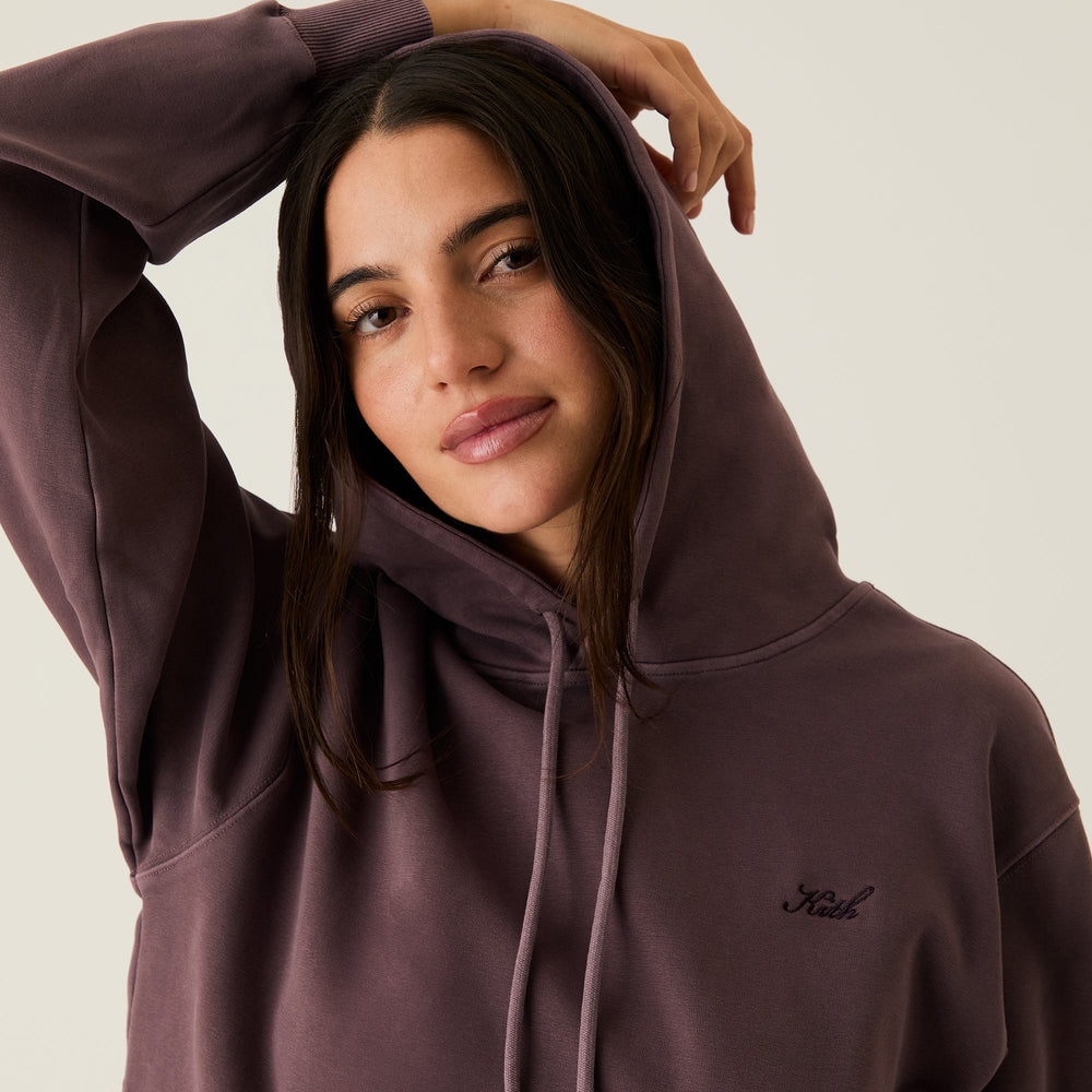 Kith Women Jane II Hoodie - Ash Violet | Kith Ash Violet