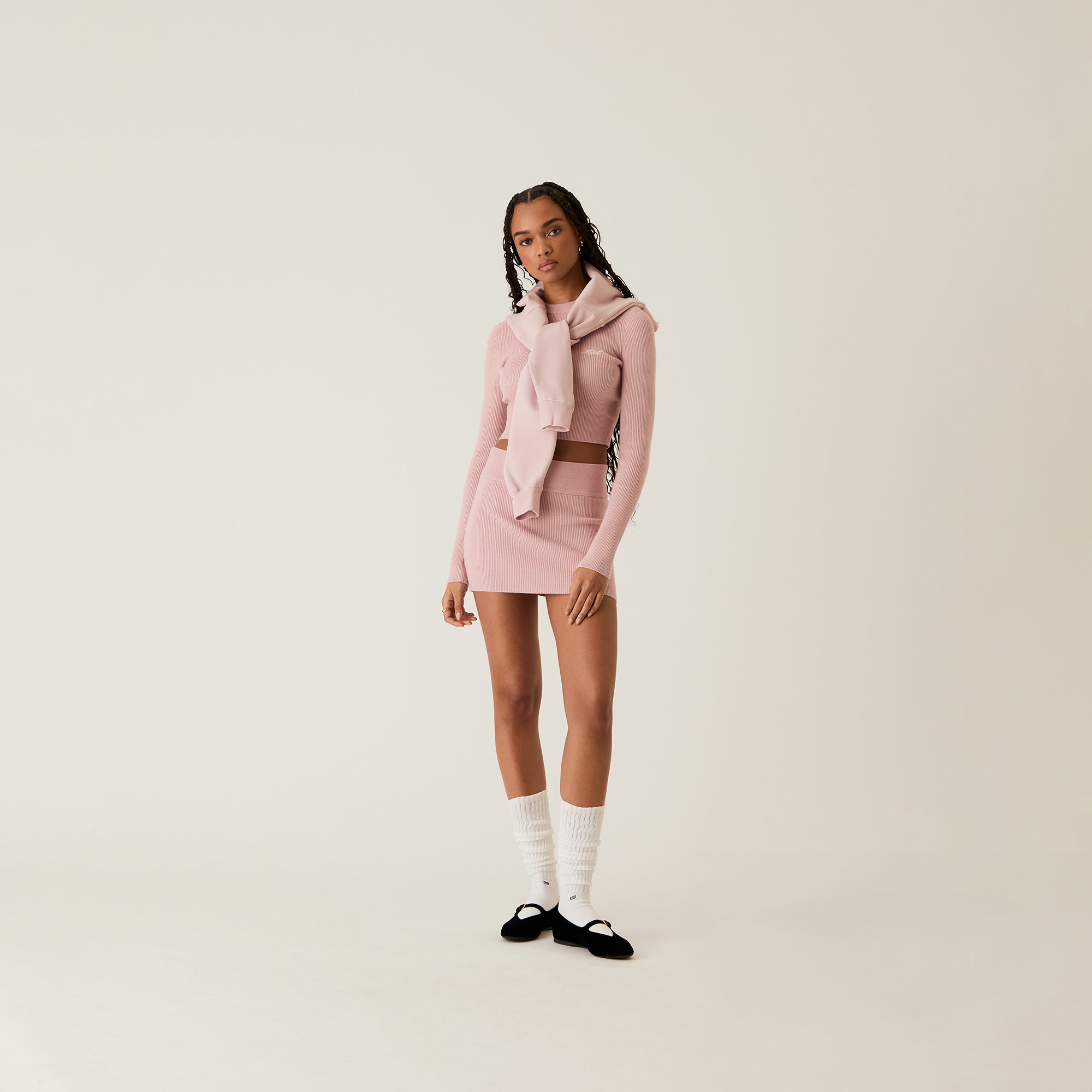 Kith Women Arys Rib Mini Skirt - Syringa | Kith Syringa
