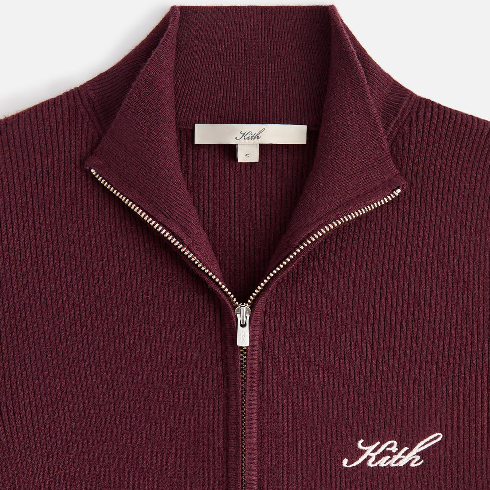 Kith Women Ina Rib Track Zip - Magma | Kith Magma