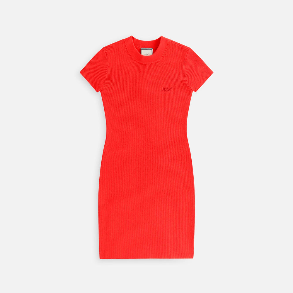 Kith Women Mulberry Rib Dress - Cinnabar | Kith Cinnabar