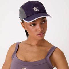 Kith Women Checkered Satin Camper Cap - Nightshade | Kith Nightshade