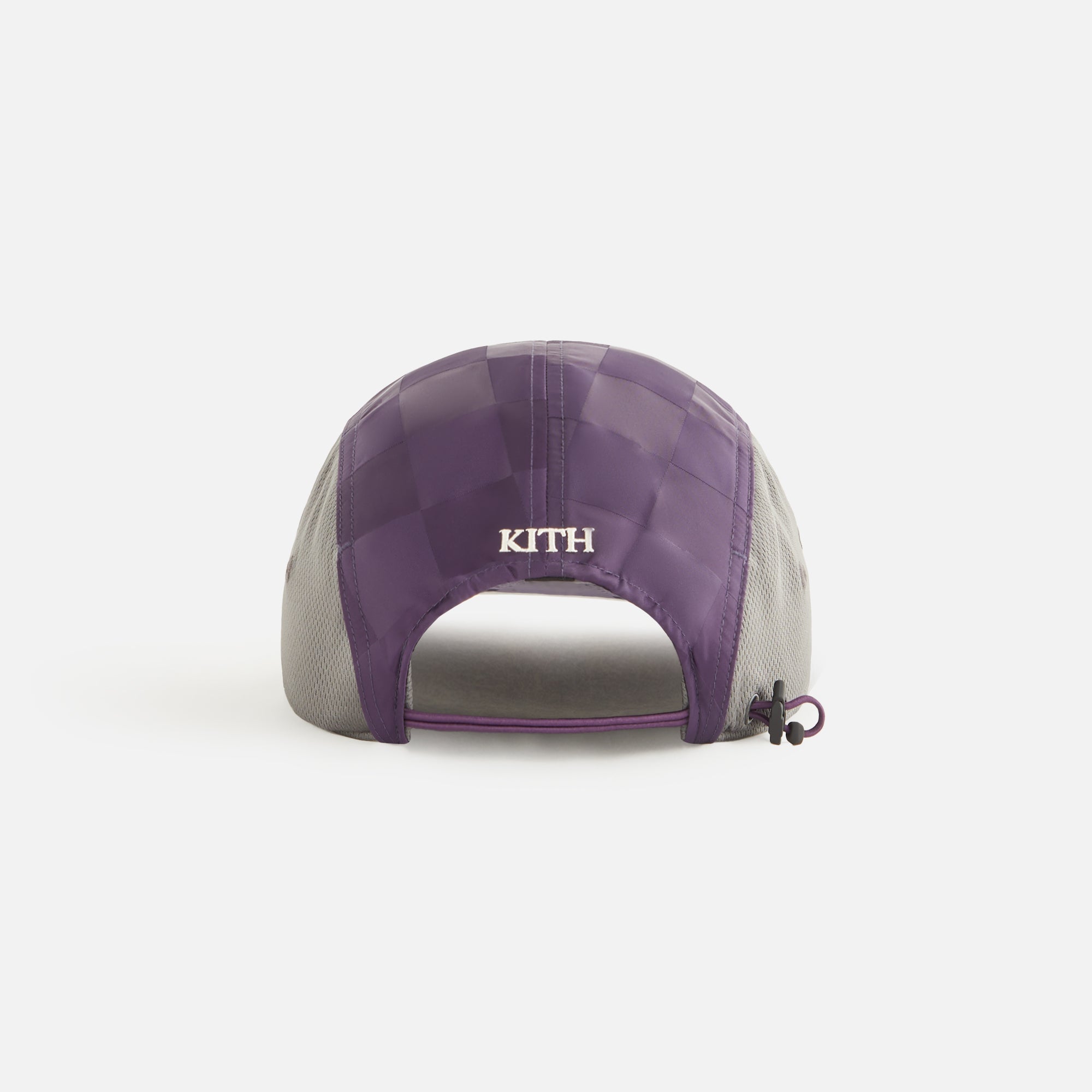 Kith Women Checkered Satin Camper Cap - Nightshade | Kith Nightshade