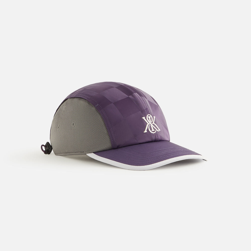 Kith Women Checkered Satin Camper Cap - Nightshade | Kith Nightshade