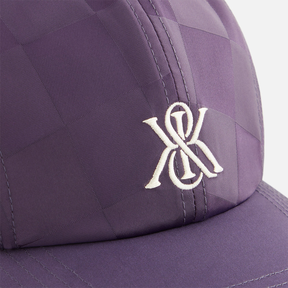 Kith Women Checkered Satin Camper Cap - Nightshade | Kith Nightshade