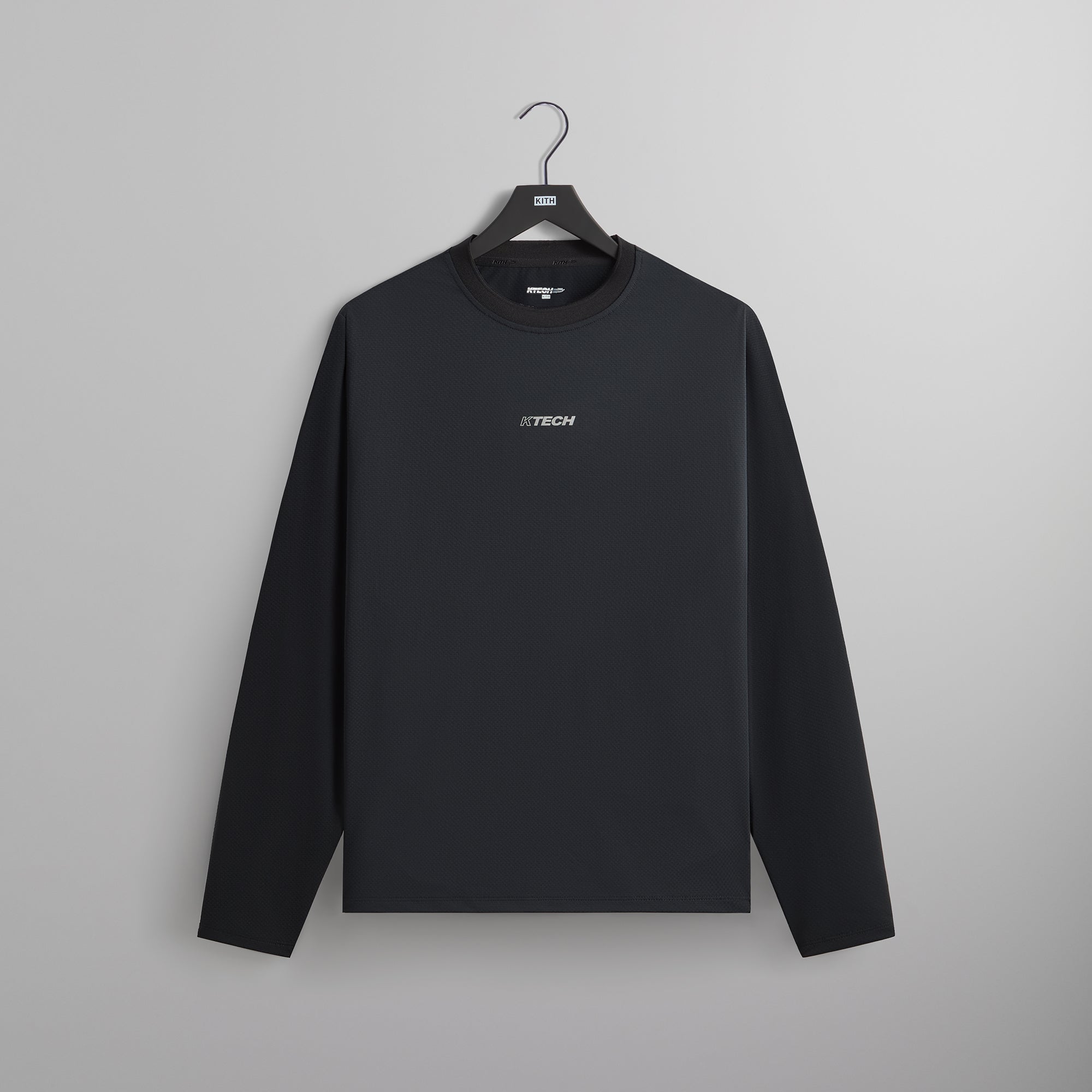 Kith Honeycomb Tech Heathrow Long Sleeve Tee - Black | Kith Black