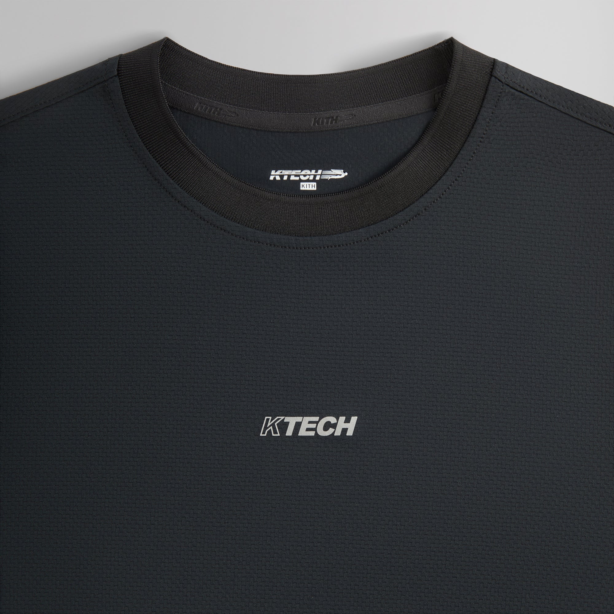 Kith Honeycomb Tech Heathrow Long Sleeve Tee - Black | Kith Black