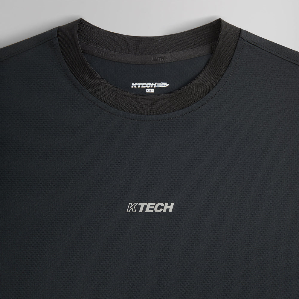 Kith Honeycomb Tech Heathrow Long Sleeve Tee - Black | Kith Black