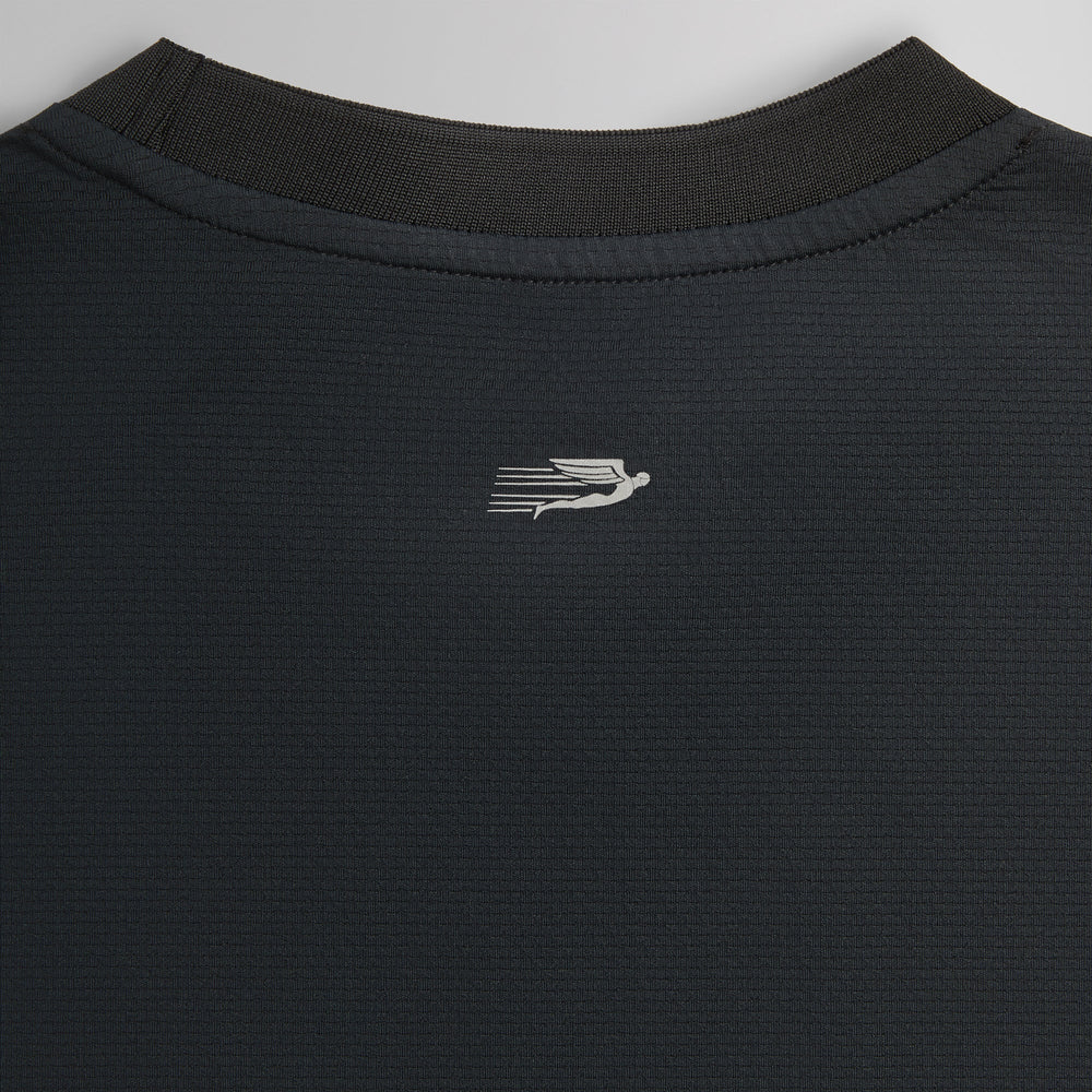 Kith Honeycomb Tech Heathrow Long Sleeve Tee - Black | Kith Black