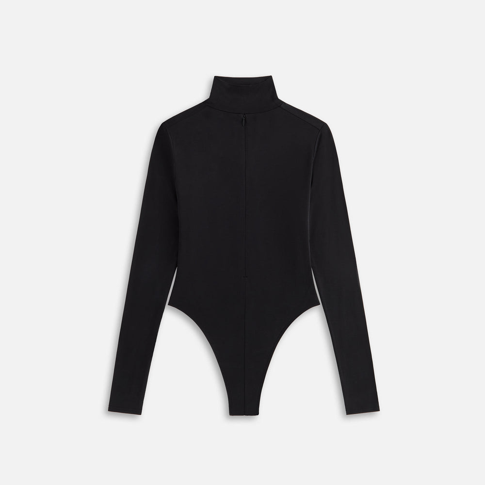 Kith Women Alexis Zip Front Bodysuit - Black | Kith Black