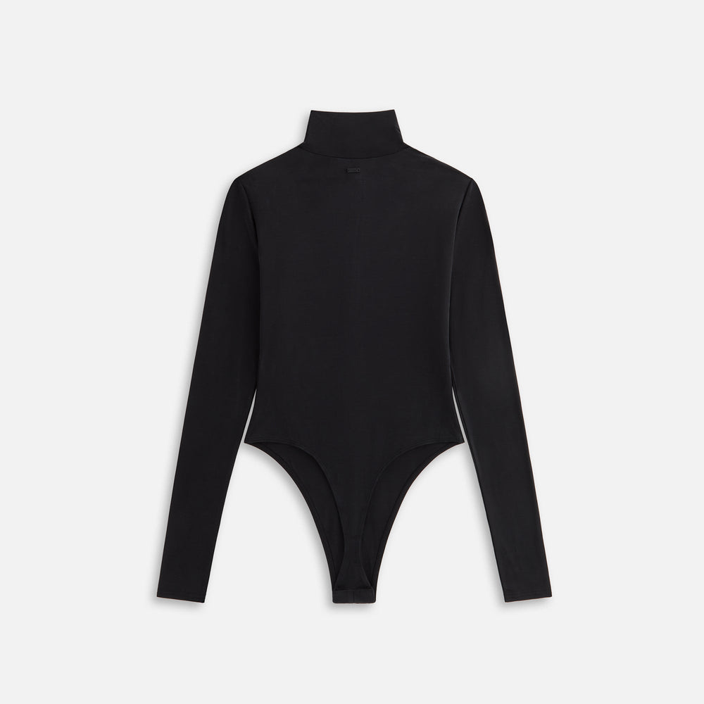 Kith Women Alexis Zip Front Bodysuit - Black | Kith Black