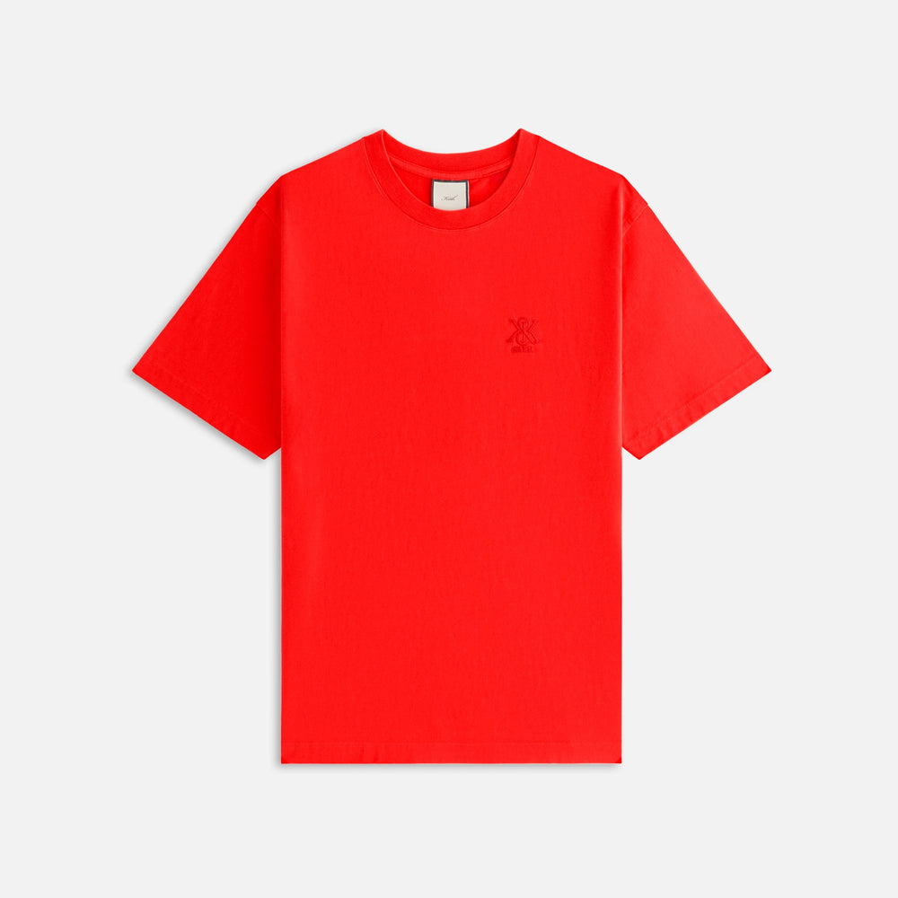 Kith Women Nia II Sueded Tee - Cinnabar | Kith Cinnabar