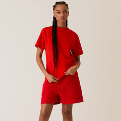 Kith Women Nia II Sueded Tee - Cinnabar | Kith Cinnabar