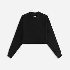 Kith Women Bryden Waffle Long Sleeve - Black | Kith Black