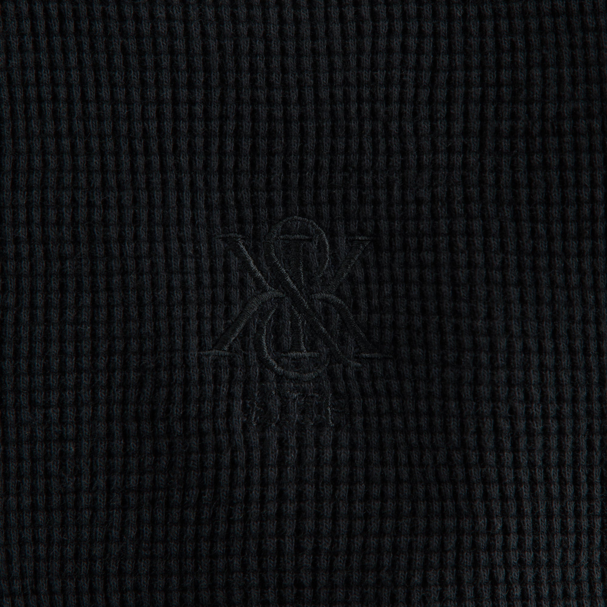 Kith Women Bryden Waffle Long Sleeve - Black | Kith Black