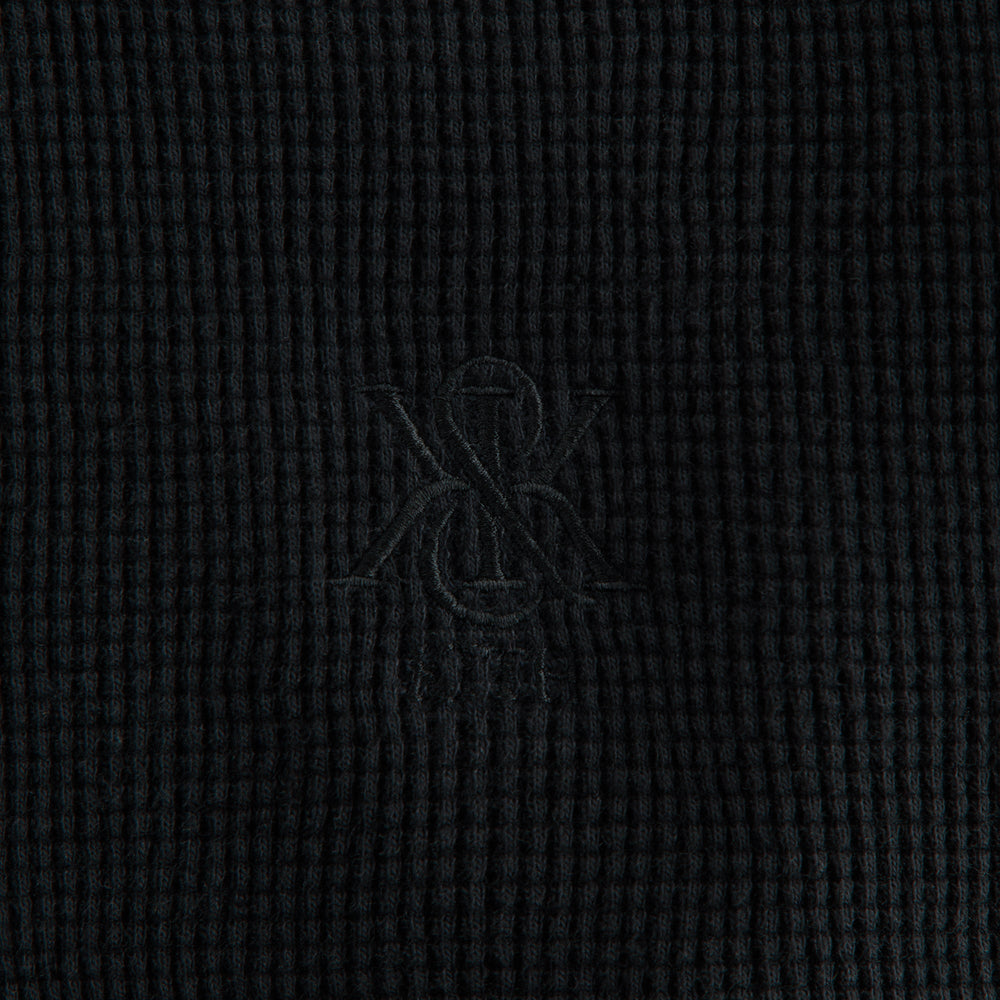 Kith Women Bryden Waffle Long Sleeve - Black | Kith Black