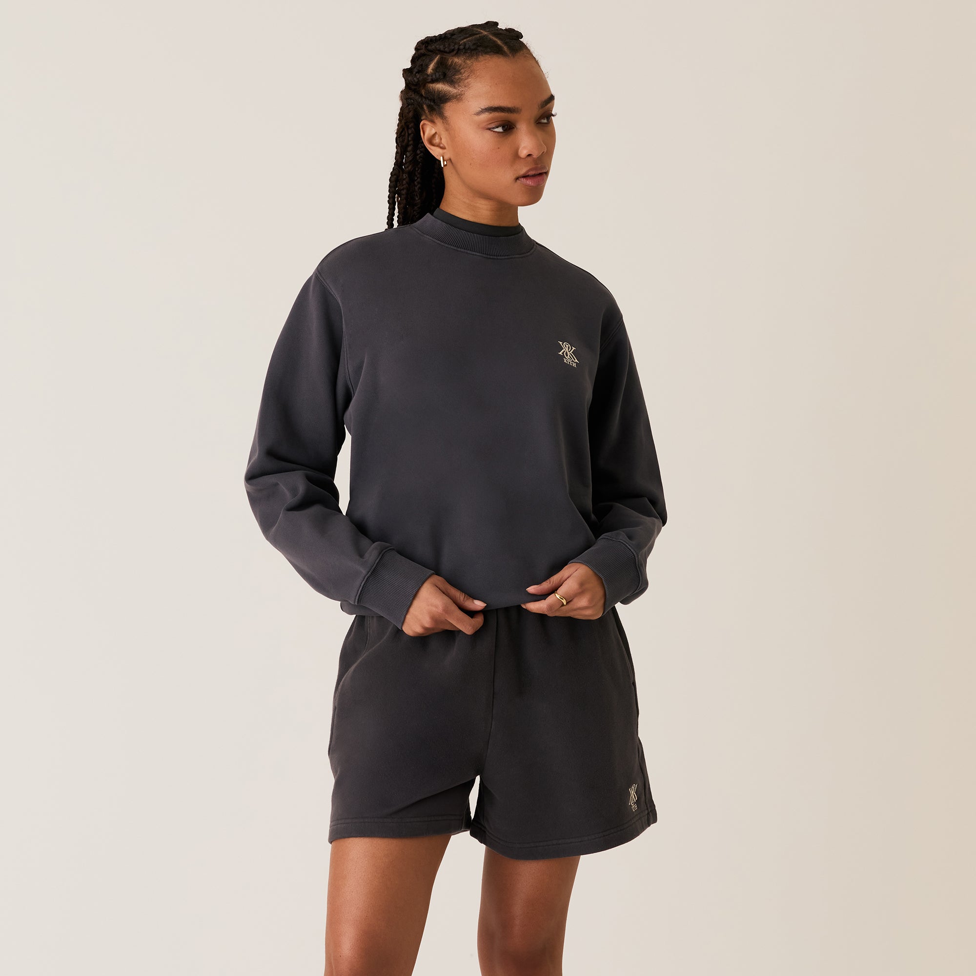 Kith Women Rayne Sueded Sweatshort - Gotham | Kith Gotham