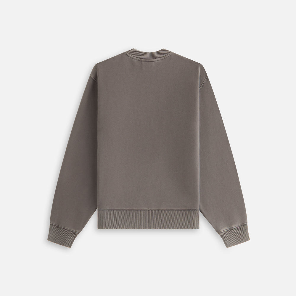 Kith Women Ashwin Sueded New York Crewneck - Hematite | Kith Hematite