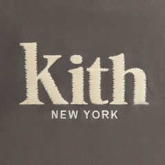 Kith Women Ashwin Sueded New York Crewneck - Hematite | Kith Hematite