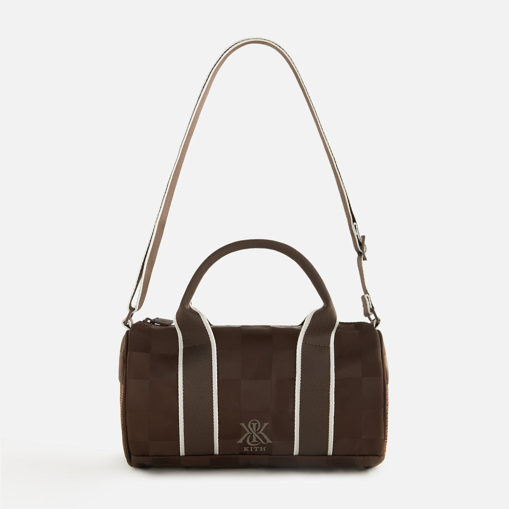 Kith Women Checkered Satin Mini Duffle Bag - Derby | Kith Derby
