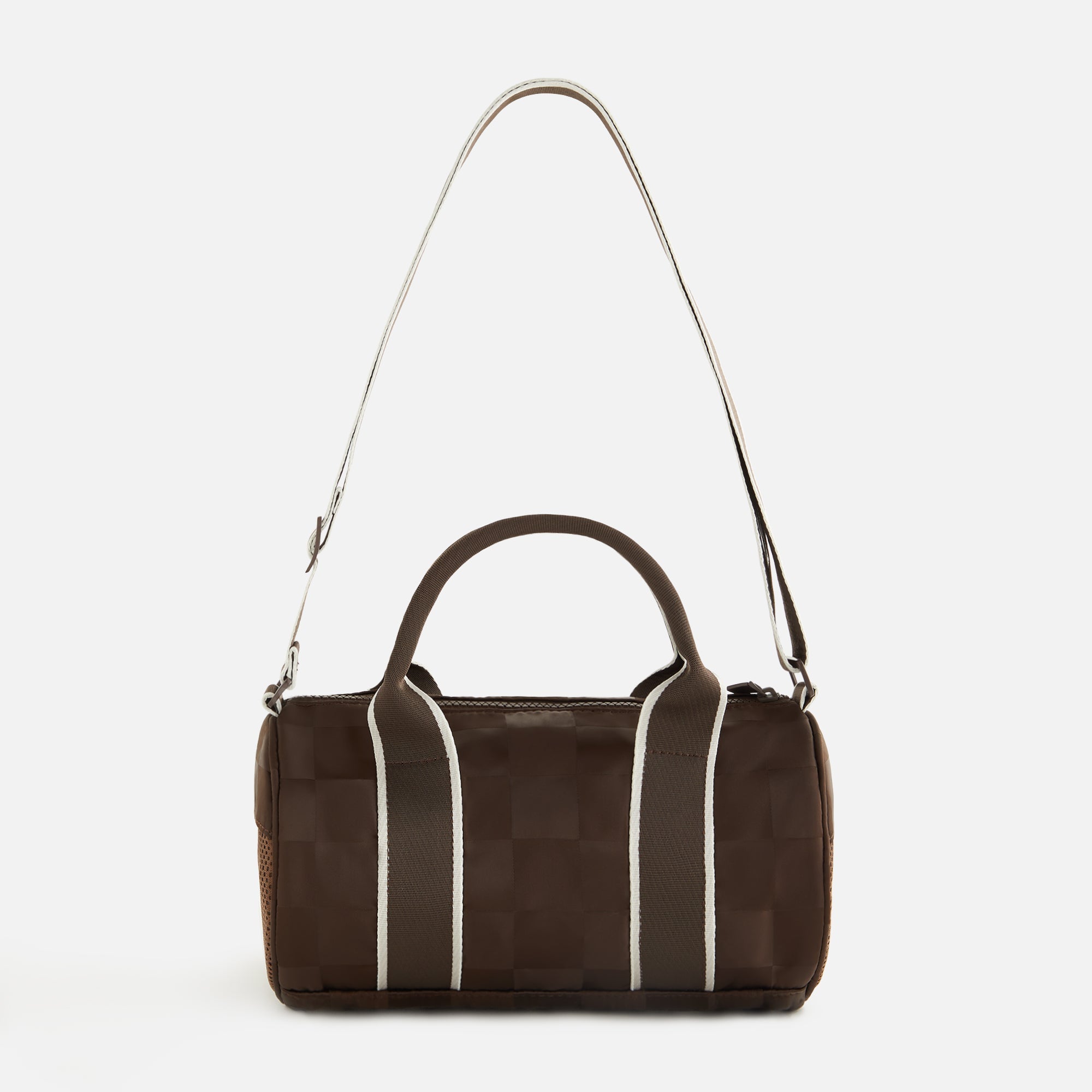 Kith Women Checkered Satin Mini Duffle Bag - Derby | Kith Derby