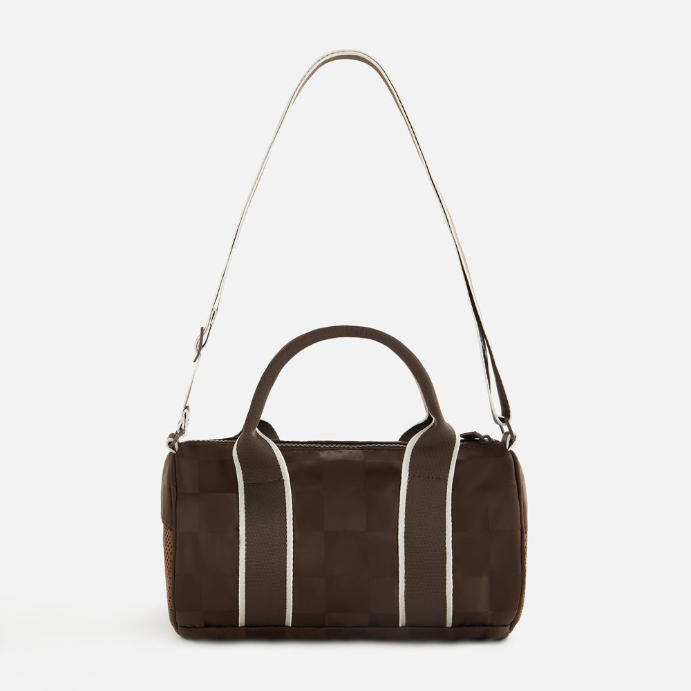 Kith Women Checkered Satin Mini Duffle Bag - Derby | Kith Derby