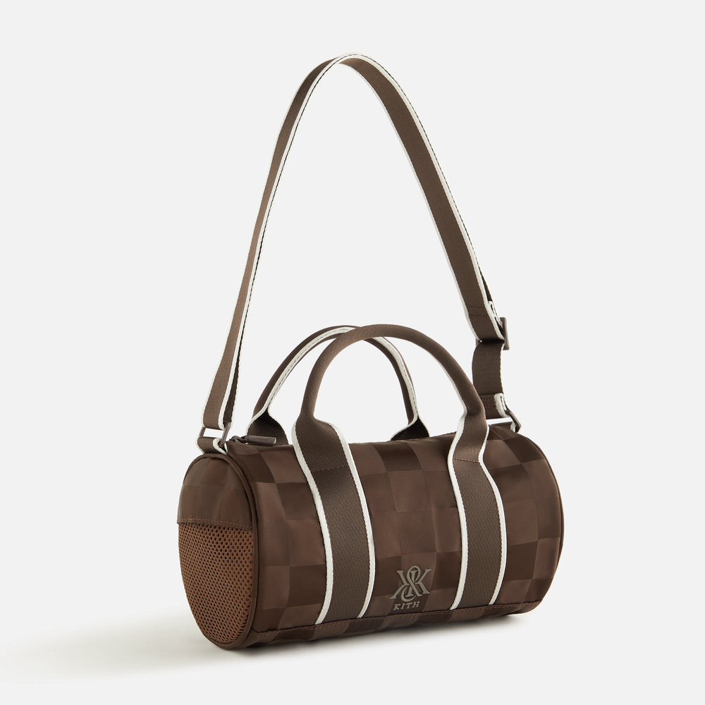 Kith Women Checkered Satin Mini Duffle Bag - Derby | Kith Derby
