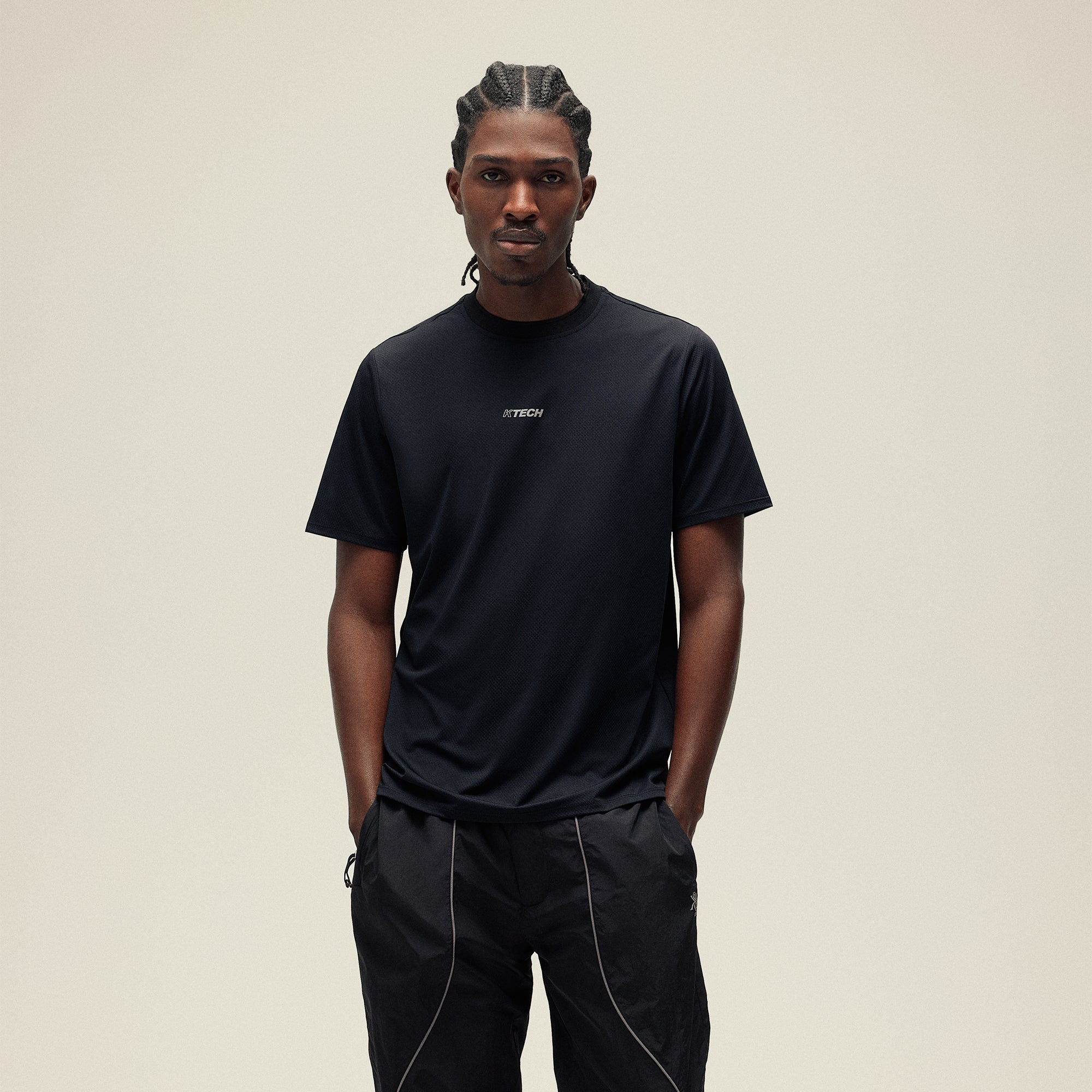 Kith Honeycomb Tech Heathrow Tee - Black | Kith Black