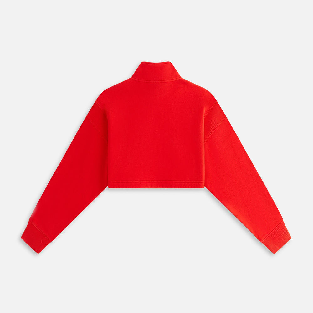 Kith Women Vesper Sueded Quarter Zip - Cinnabar | Kith Cinnabar