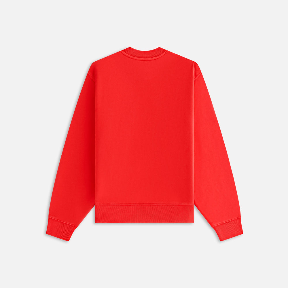 Kith Women Asher Crest Crewneck - Cinnabar | Kith Cinnabar