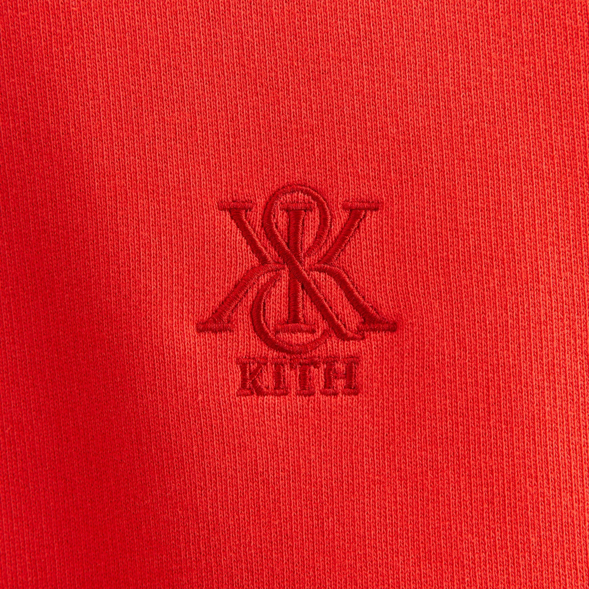 Kith Women Asher Crest Crewneck - Cinnabar | Kith Cinnabar