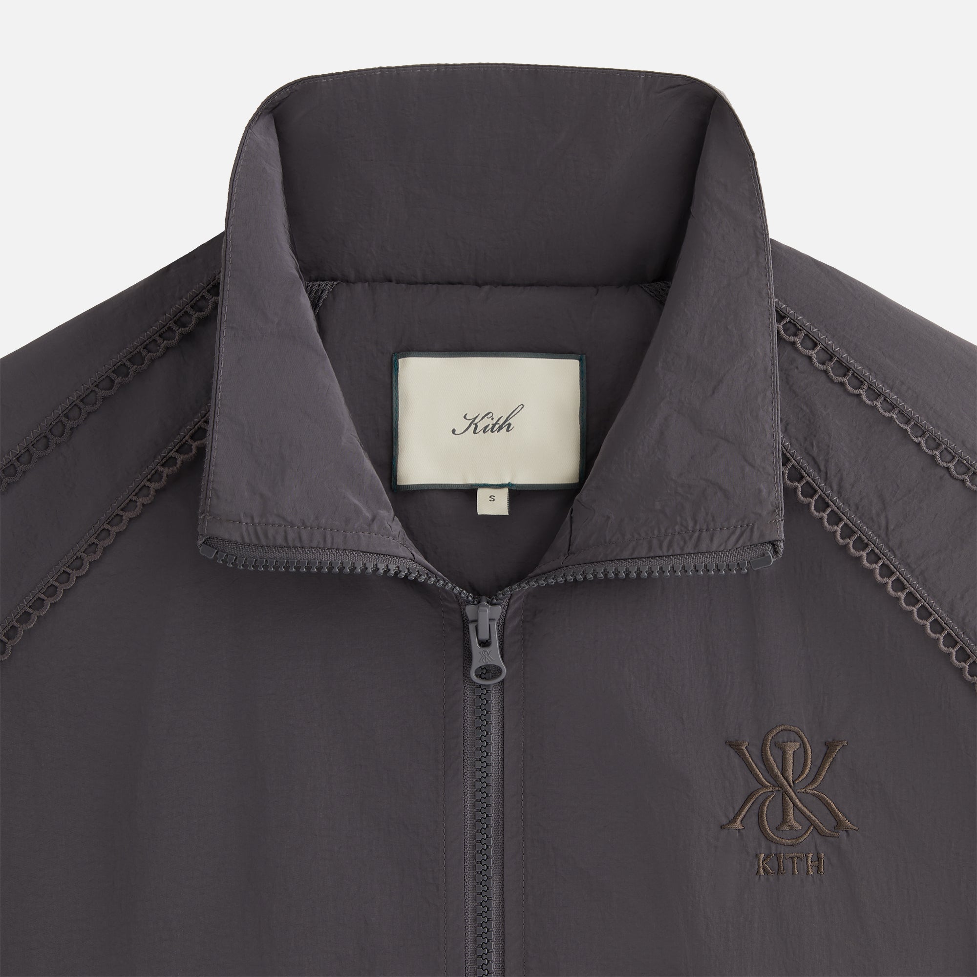 Kith Women Azariah Seamed Track Jacket - Phantom Grey | Kith Phantom Grey